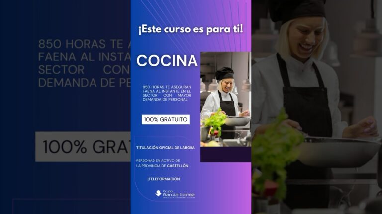 Descubre cursos de cocina gratuitos en Castell&oacute;n