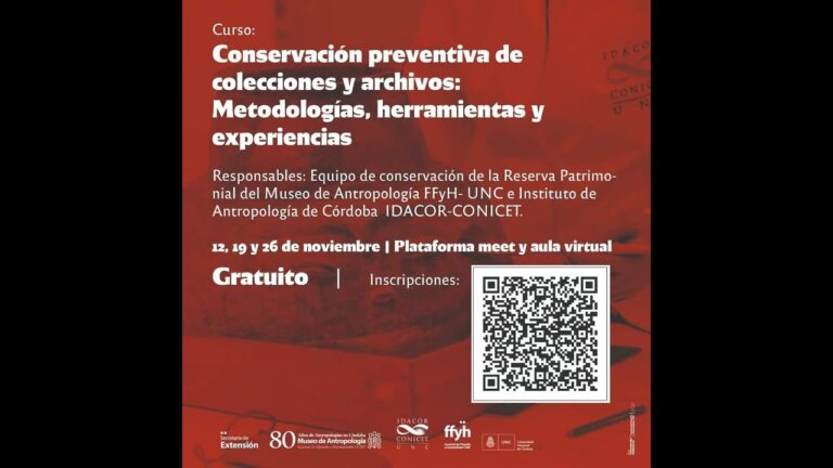 Curso de Conservaci&oacute;n Preventiva: Estrategias para Preservar el Patrimonio