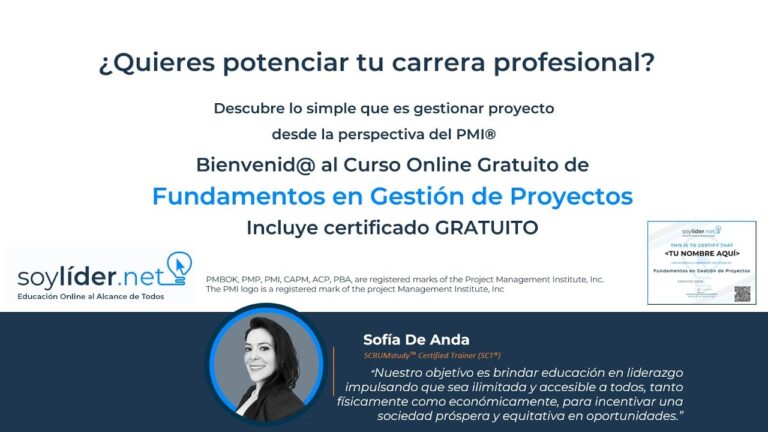 Curso de Gestión de Proyectos Profesional