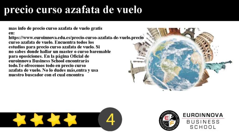 Curso de Azafata de Vuelo: Precios y Oportunidades