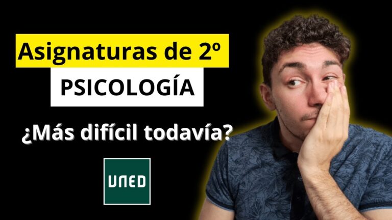 Gu&iacute;a de asignaturas de Psicolog&iacute;a para el segundo curso en la UNED