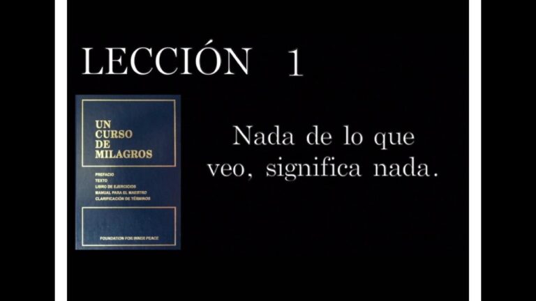 Lección del Día: Reflexiones del Curso de Milagros