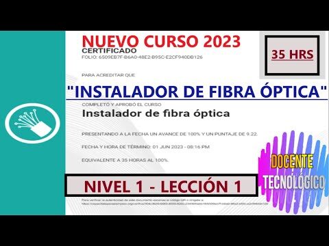 Curso de Instalador de Fibra Óptica: Herramientas y Técnicas