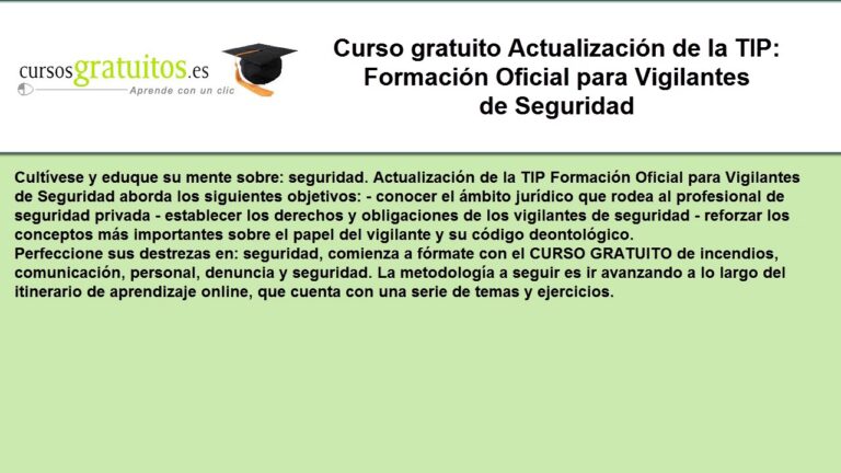Curso gratuito de Vigilante de Seguridad: &iexcl;Convi&eacute;rtete en un profesional!
