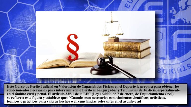 Curso de perito en valoración física