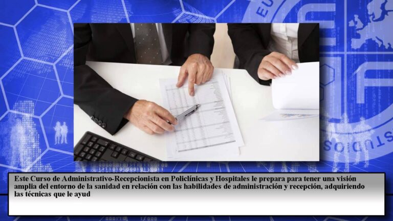 Curso de Recepcionista Sanitario: Guía Completa y Práctica