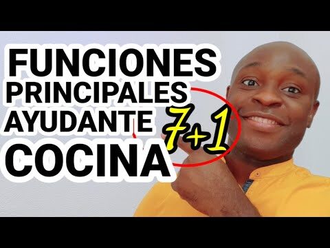 Funciones de un Ayudante de Cocina