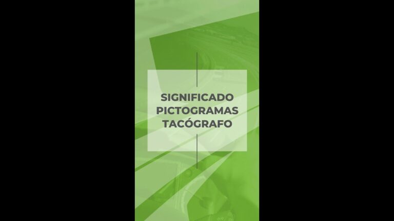 Gu&iacute;a completa del pictograma del tac&oacute;grafo digital