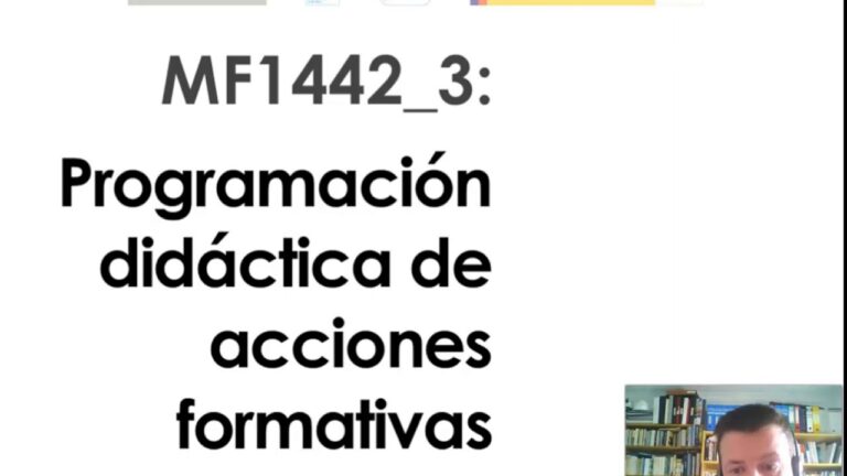 Guía para el examen de programación didáctica en acciones formativas para el empleo
