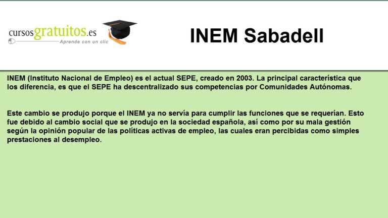 Mejores opciones de cursos gratuitos en Sabadell