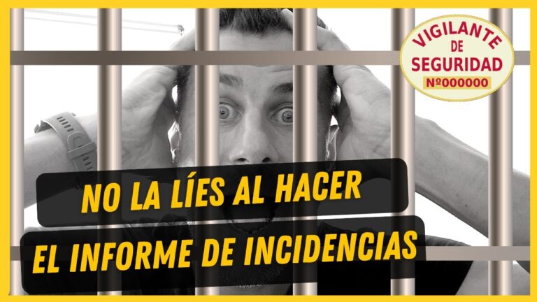 Ejemplo de Informe de Incidencias de Vigilante de Seguridad
