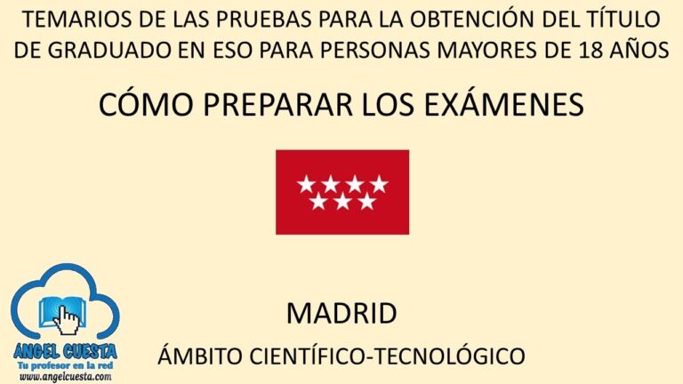 ESO para adultos gratis en Madrid: Comunidad de Madrid