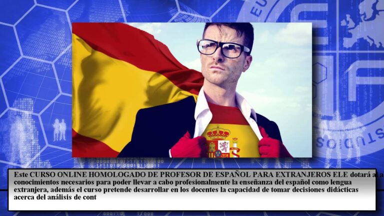 Curso homologado de espa&ntilde;ol para extranjeros
