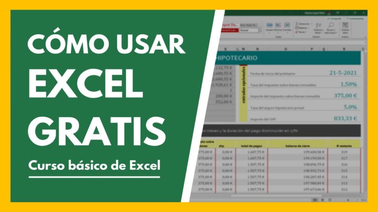 Excel en l&iacute;nea gratis: Tu gu&iacute;a completa para empezar