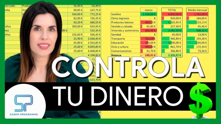 Plantillas Excel para la Contabilidad Doméstica