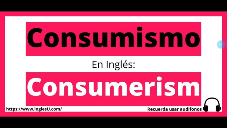 El consumismo en ingl&eacute;s: Un an&aacute;lisis cr&iacute;tico