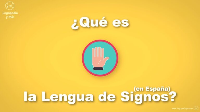 ¿En qué consiste la lengua de signos?