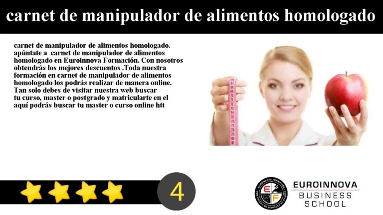 Importancia del Carnet de Manipulador de Alimentos Homologado