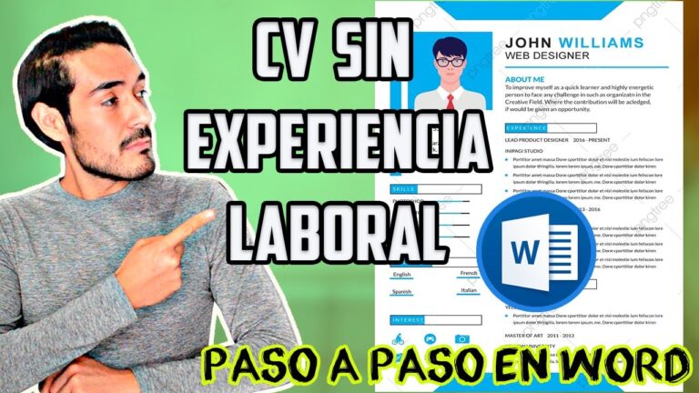 Cómo Crear un CV Efectivo Sin Experiencia Laboral