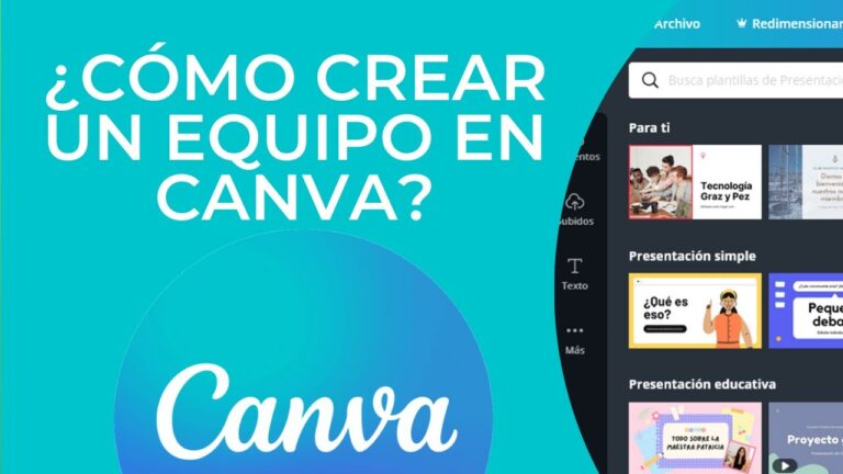 Cómo crear un equipo en Canva de manera efectiva