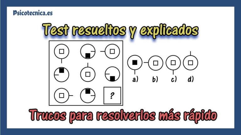 Prueba Psicotecnia Gratis con Respuestas