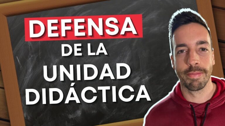 Optimizaci&oacute;n de la Defensa de la Unidad Did&aacute;ctica en Secundaria